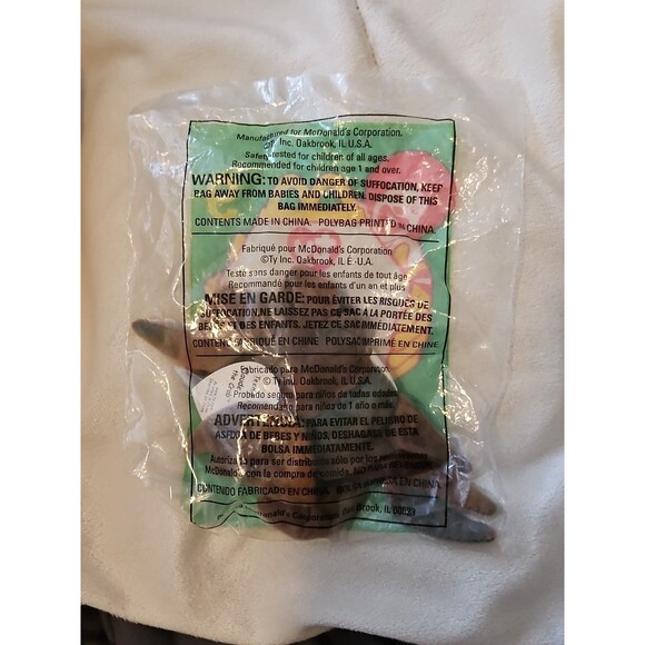 Vintage McDonalds 1993 1999 Ty Teenie Beanie Baby Claude the Crab ERRORS - Picture 2 of 5
